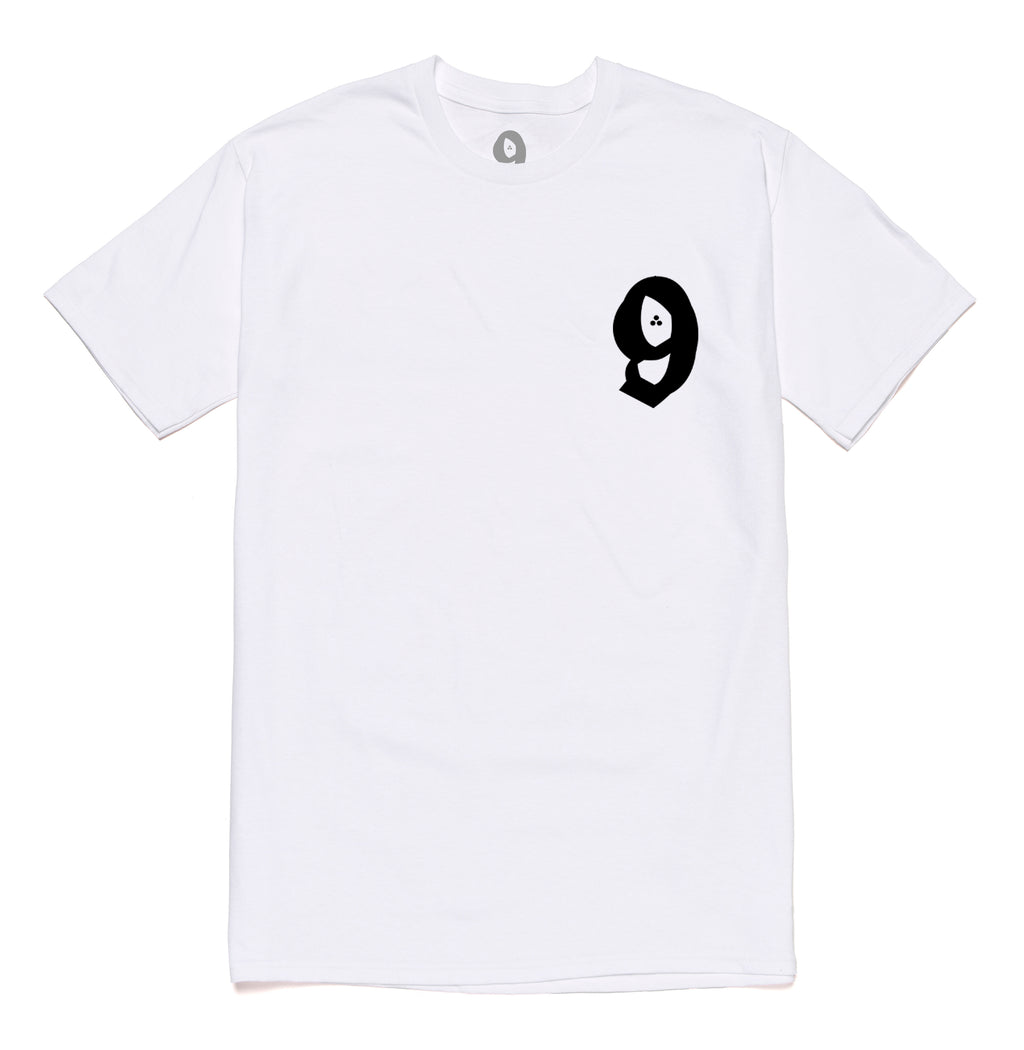 9LIVES OG LOGO S/S WHITE