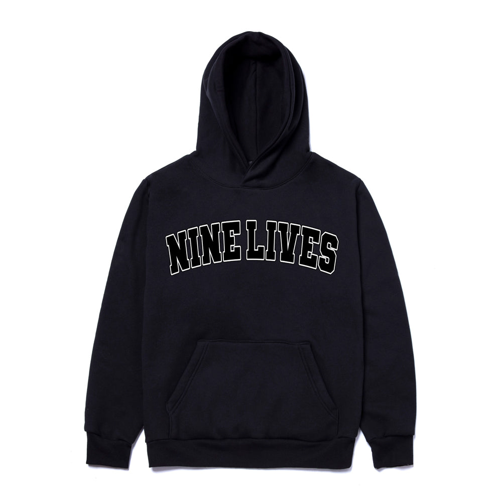 NINE LIVES COLLEGE PULLOVER BLACK