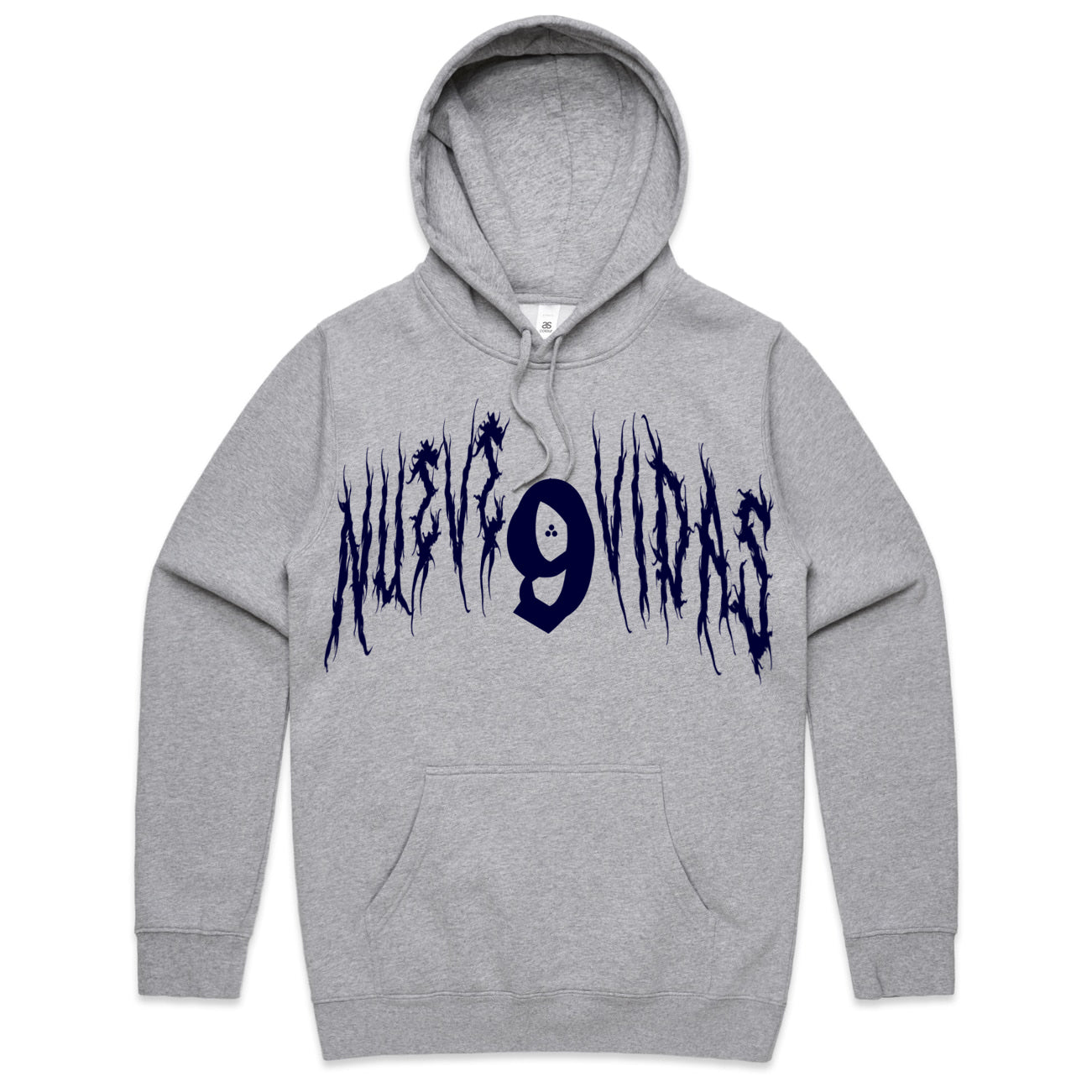 NUEVE VIDAS PULLOVER HOODIE HEATHER GREY