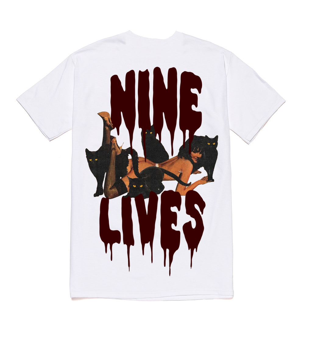 99 LIVES S/S TEE WHITE