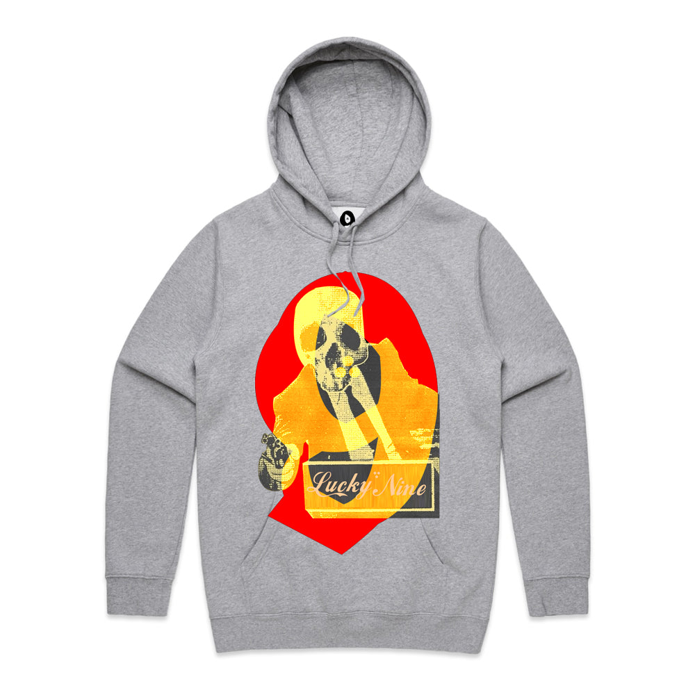 LUCKY 9 PULLOVER HOODIE HEATHER GREY