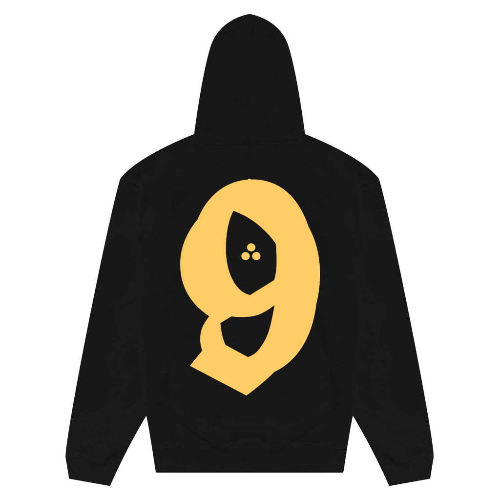 CRACKED PULLOVER HOODIE BLACK