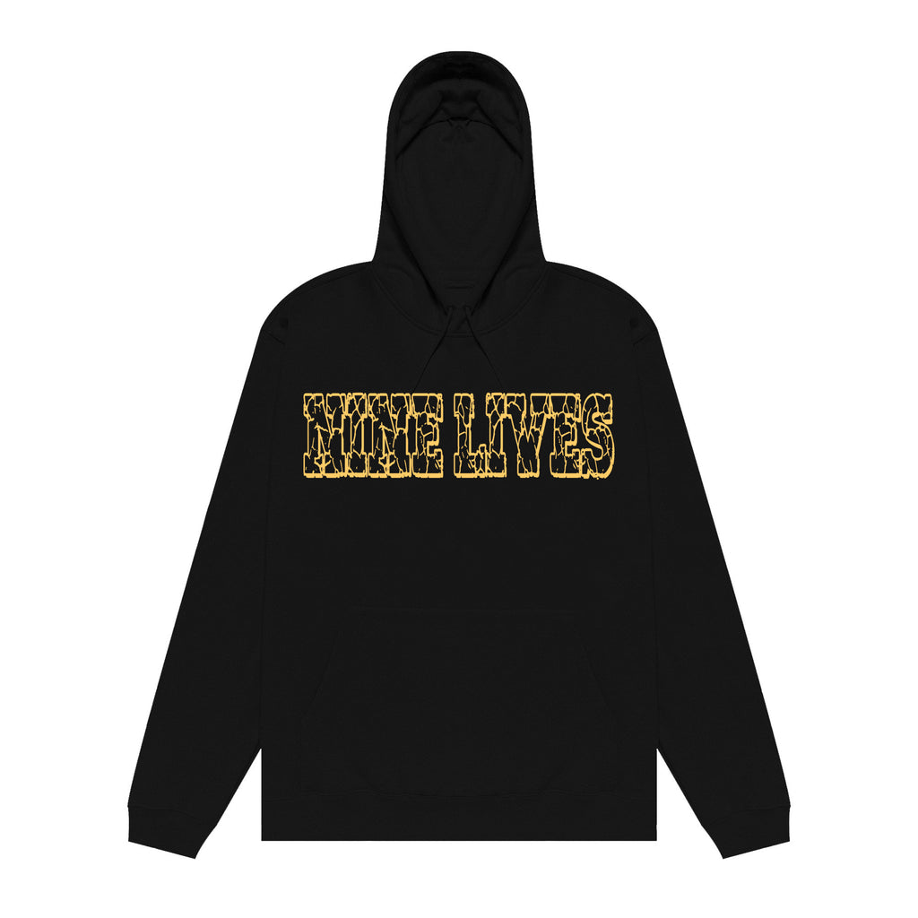 CRACKED PULLOVER HOODIE BLACK