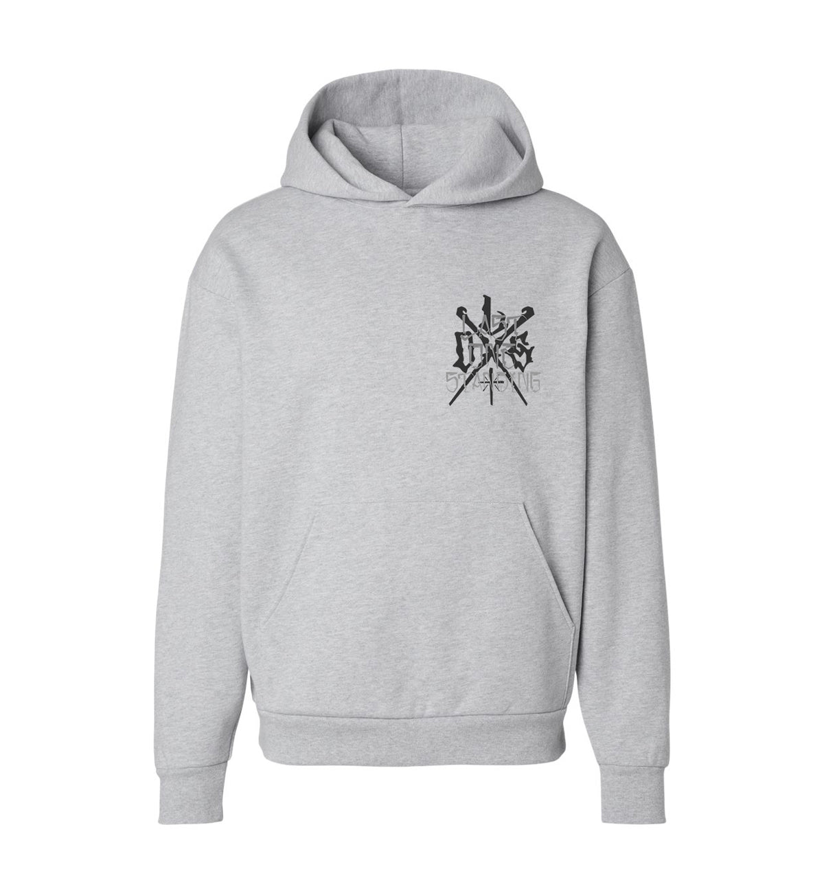 LAST ONE STANDING PULLOVER HOODIE HEATHER GREY