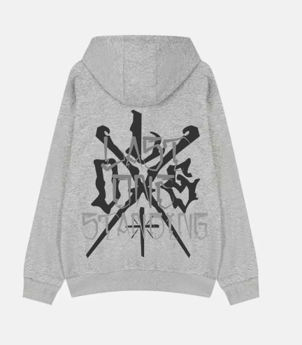 LAST ONE STANDING PULLOVER HOODIE HEATHER GREY