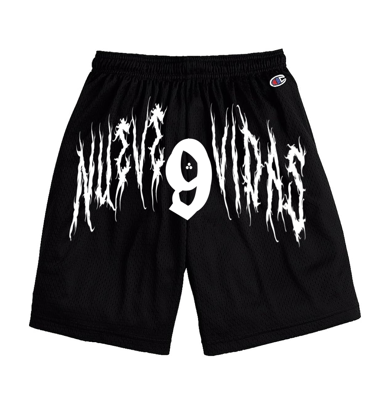NUEVE VIDAS MESH SHORTS BLACK